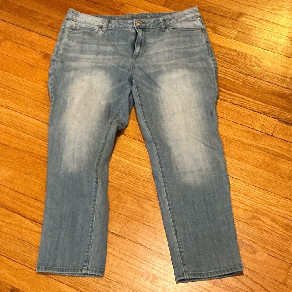 Jennifer Lopez Light Blue Straight Leg Jeans